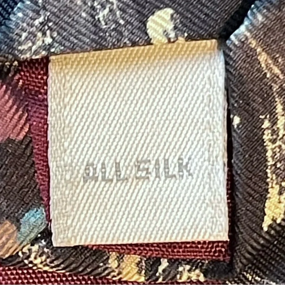 PIERRE CARDIN ~ Vintage Abstract Print Silk Tie ~ 3.7/8” Width  (90’s Era)